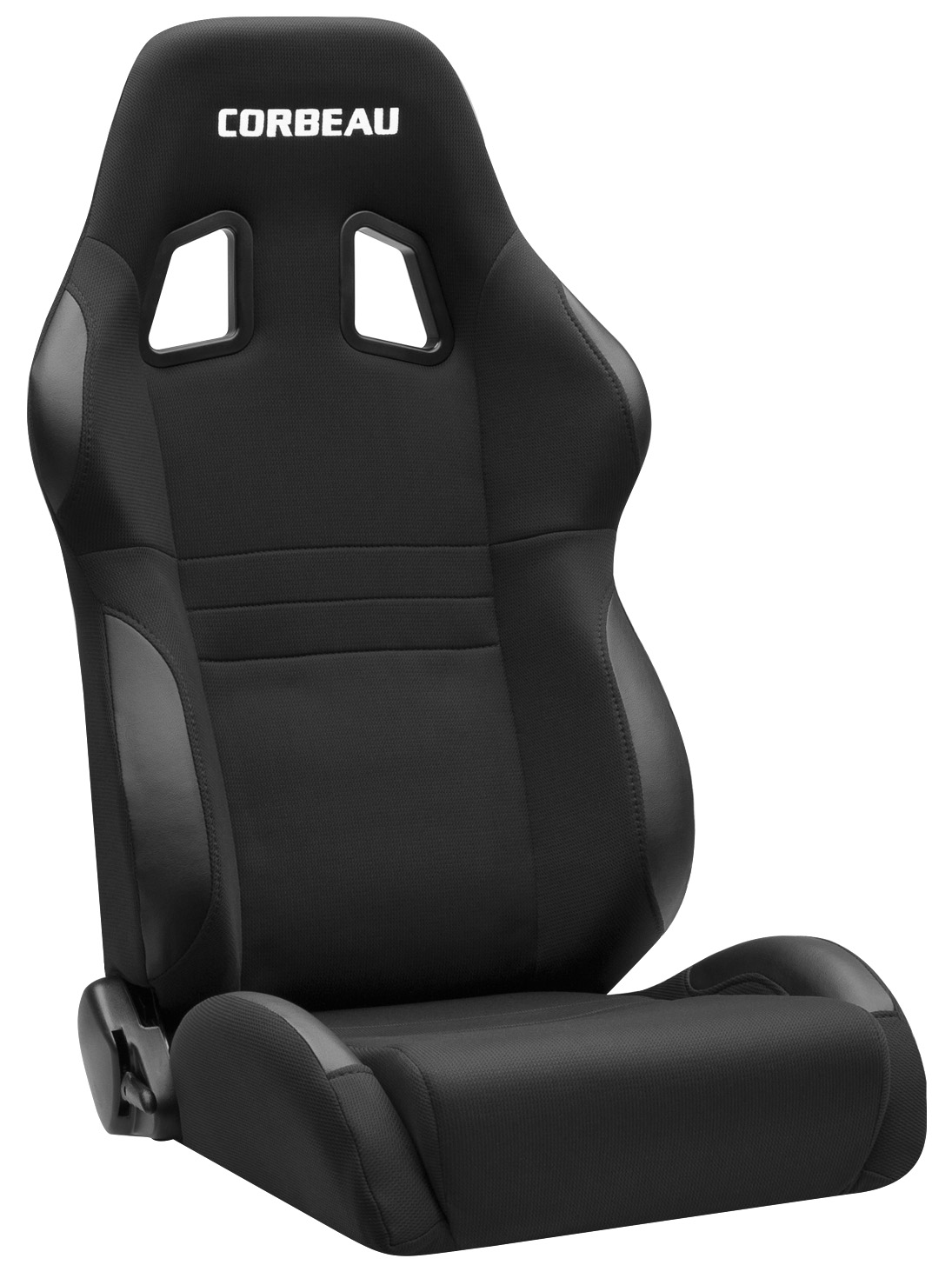 Corbeau A4 Racing Seat,  Black Cloth, 60091PR